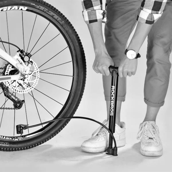Rockbros A320 floor bicycle pump - blackeng