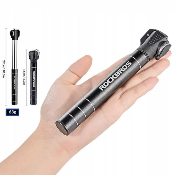 Rockbros JG-1040B bicycle pump small - blackeng