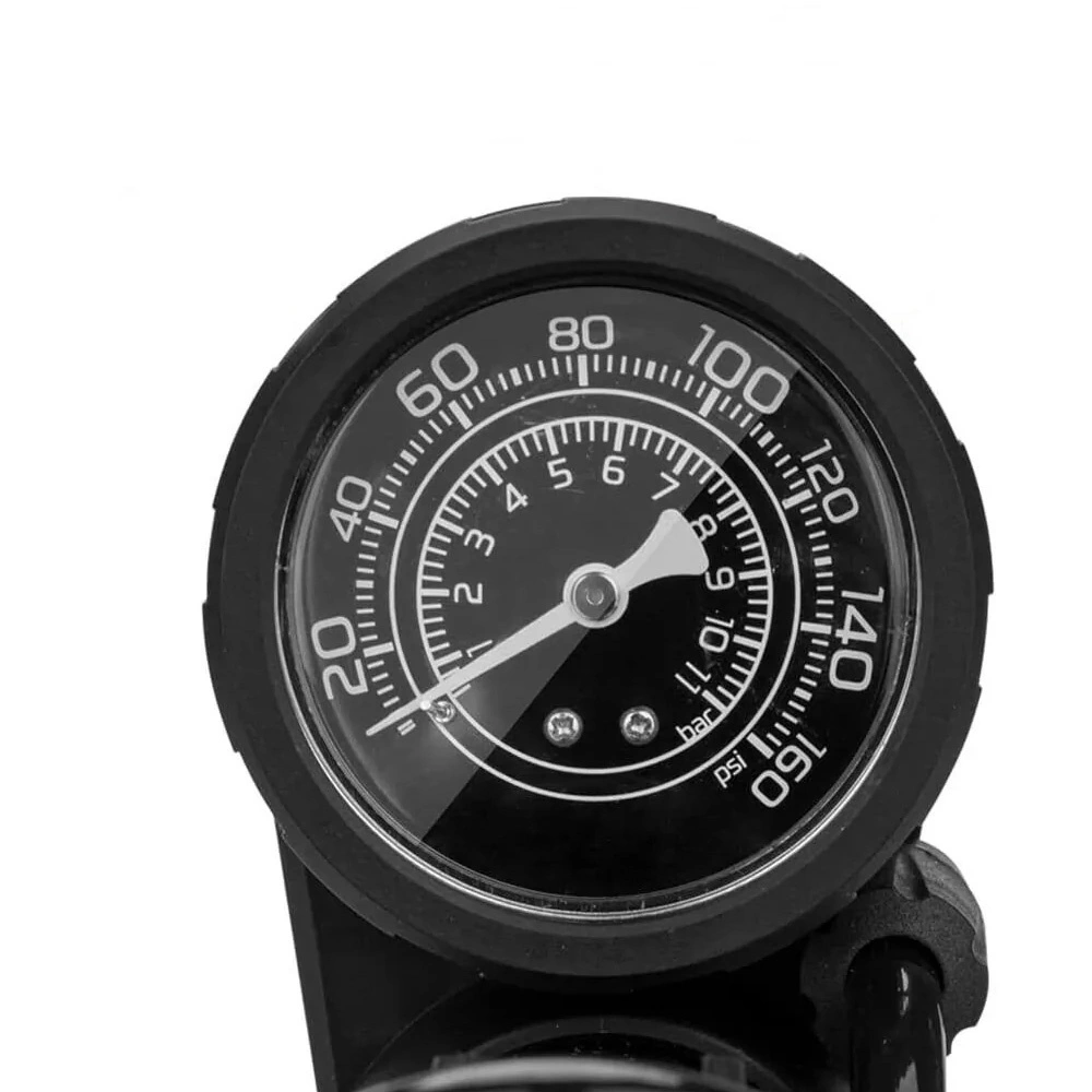 Rockbros 42610002001 floor bicycle pump with pressure gauge - blackeng