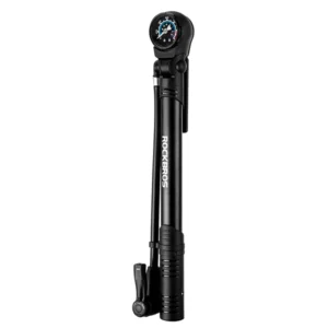 Rockbros 42310006001 bicycle pump with pressure gauge - blackeng