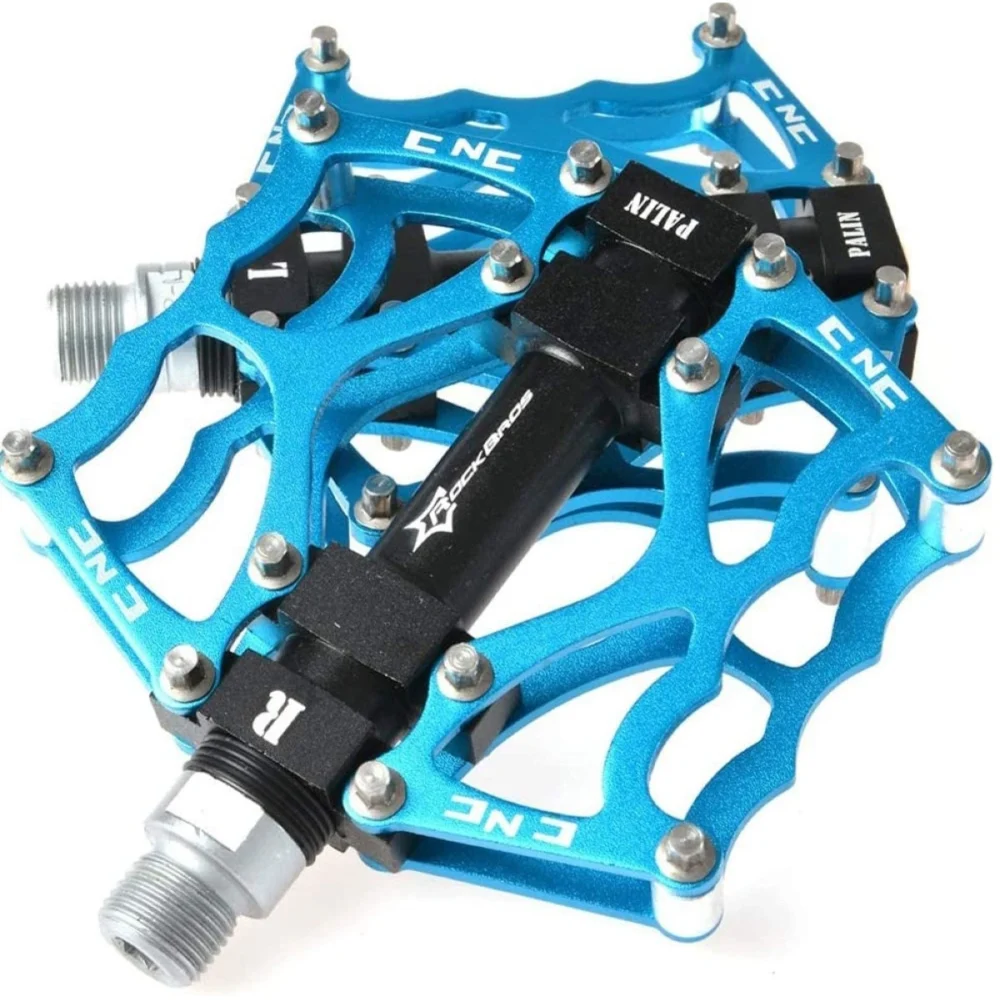 Rockbros JT201012LBL bicycle pedal set - blueeng