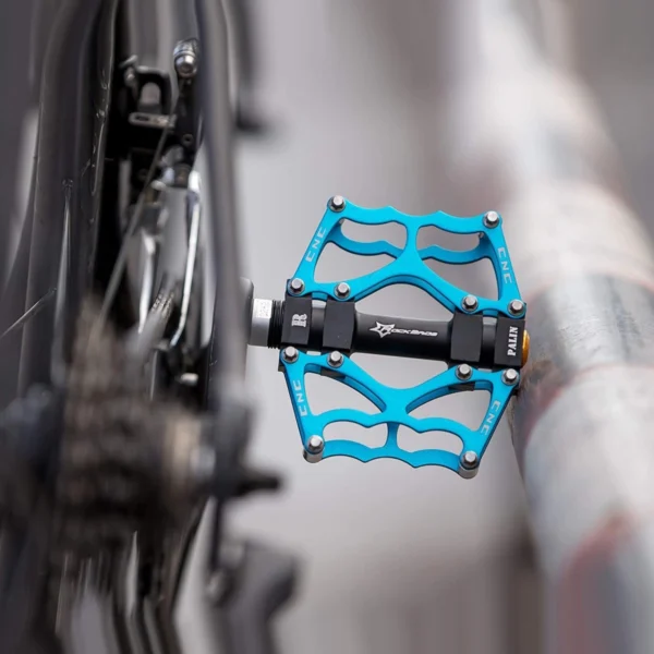 Rockbros JT201012LBL bicycle pedal set - blueeng