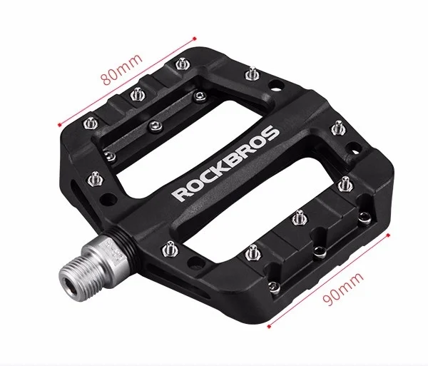 Rockbros 2017-12CBK Nylon Bicycle Pedal Set - Blackeng