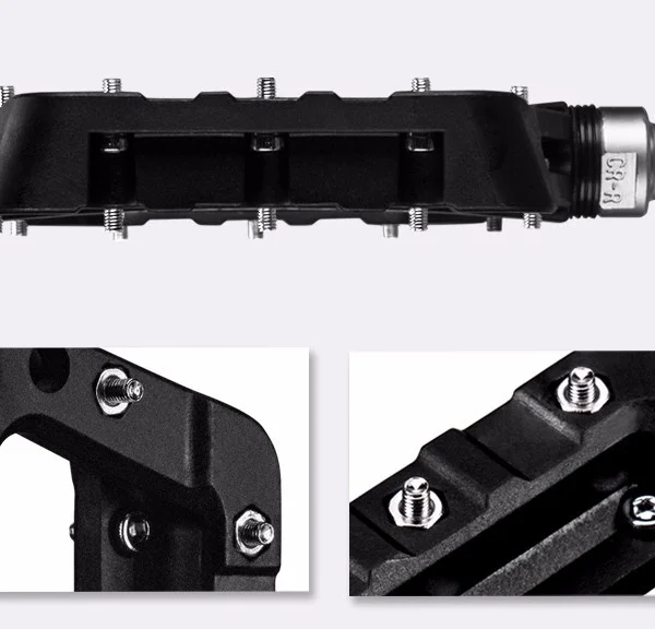 Rockbros 2017-12CBK Nylon Bicycle Pedal Set - Blackeng