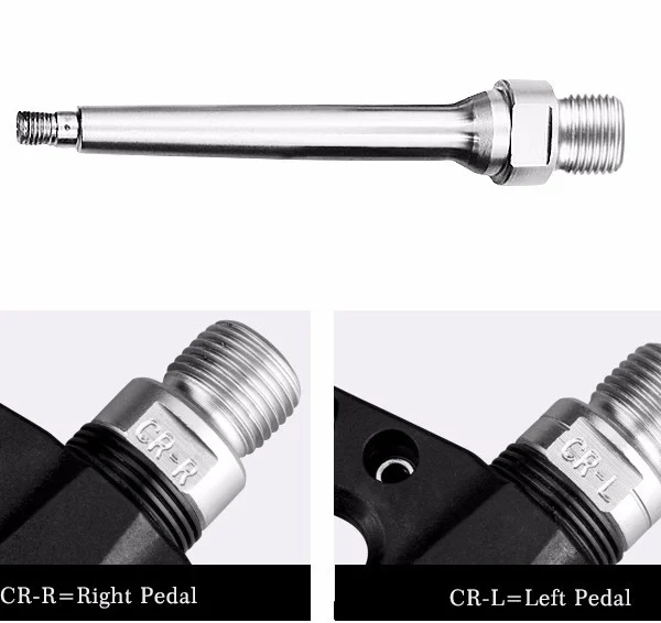 Rockbros 2017-12CBK Nylon Bicycle Pedal Set - Blackeng
