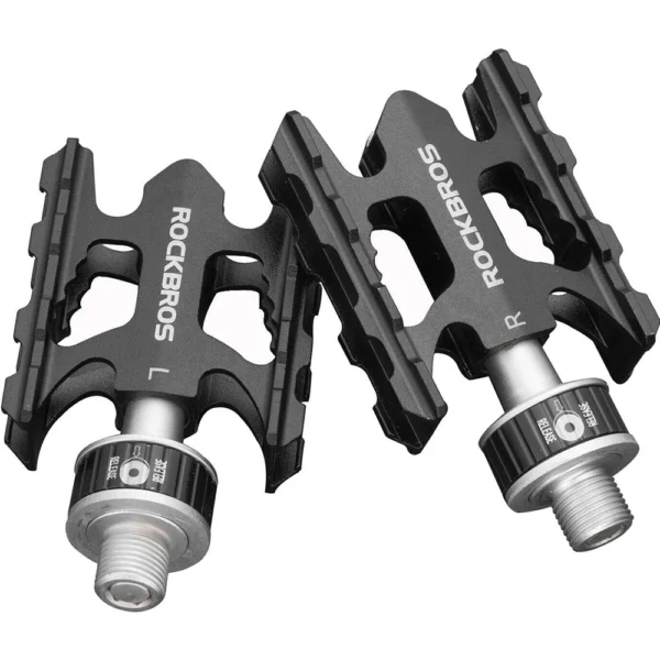 Rockbros K320F-BK MTB Aluminum Alloy Pedal Set - Blackeng