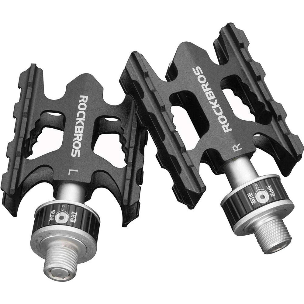 Rockbros K320F-BK MTB Aluminum Alloy Pedal Set - Blackeng