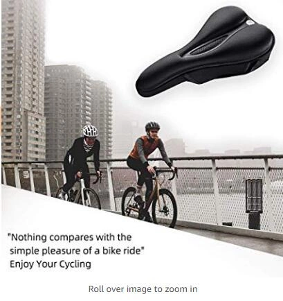 Rockbros LF047-S silicone gel bicycle seat cover size M - blackeng