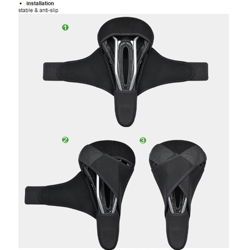 Rockbros LF047-S silicone gel bicycle seat cover size M - blackeng