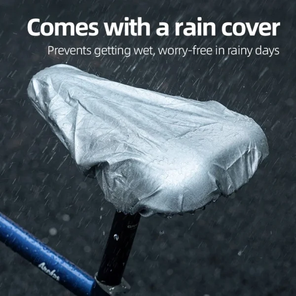 Rockbros LF044R saddle cover + rain cover - black and redeng
