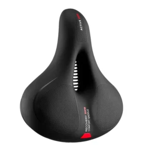 Rockbros AQ-6090R bicycle saddle - black and redeng