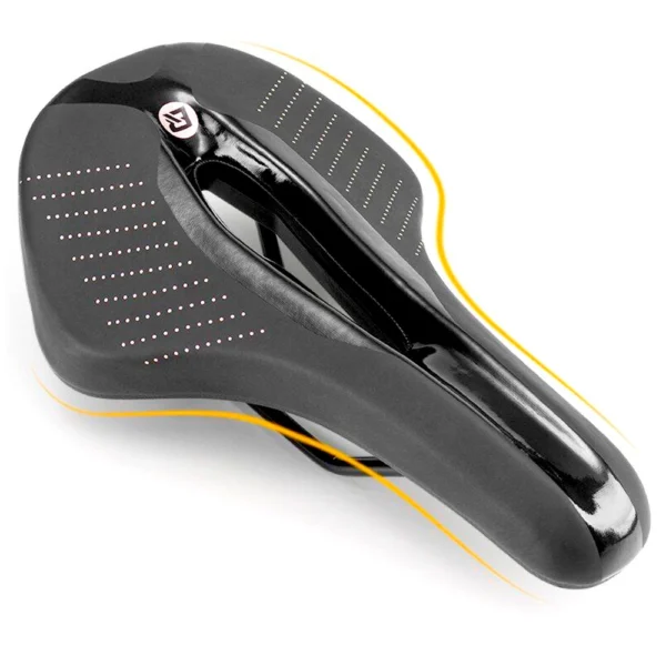 Rockbros 38210005001 foam MTB bicycle saddle - blackeng