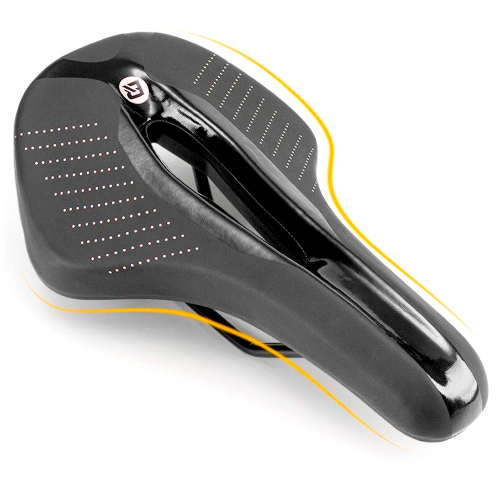 Rockbros 38210005001 foam MTB bicycle saddle - blackeng