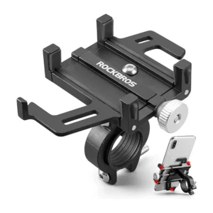 Rockbros 699-BK Aluminum Alloy Bicycle Phone Holder - Blackeng
