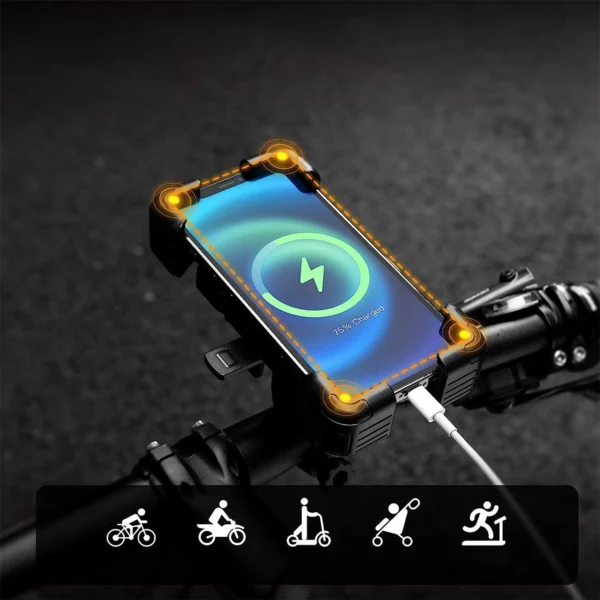 Rockbros 25210030001 Bike Phone Holder for Handlebars - Blackeng