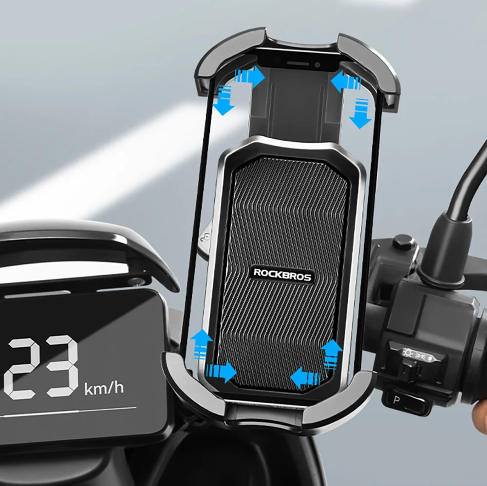 Rockbros 25210032001 Bike Phone Holder for Handlebars - Blackeng