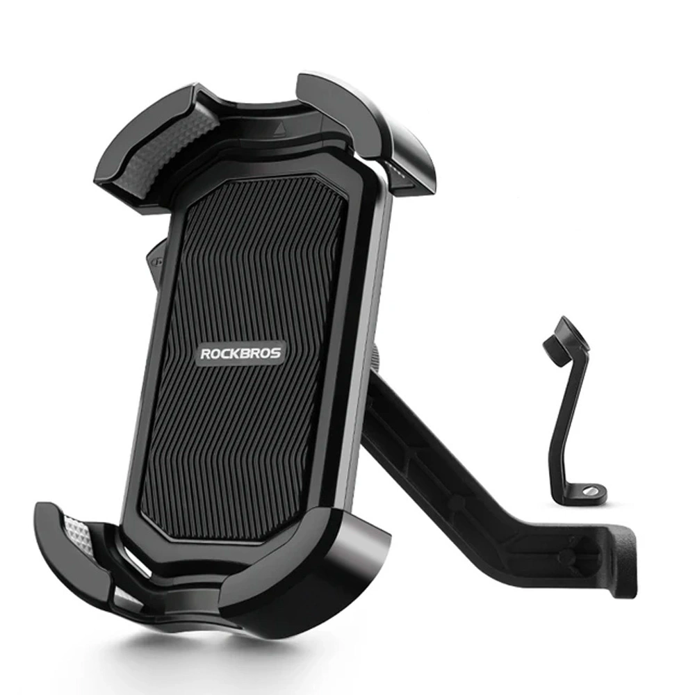 Rockbros 25210032005 Motorcycle Phone Holder for Mirror - Blackeng