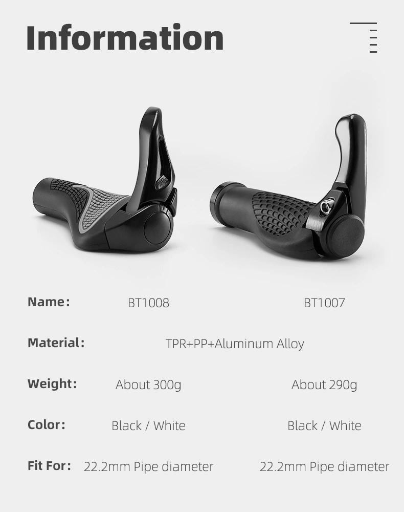 Rockbros BT1007B Bicycle Holder Set with Horns - Blackeng