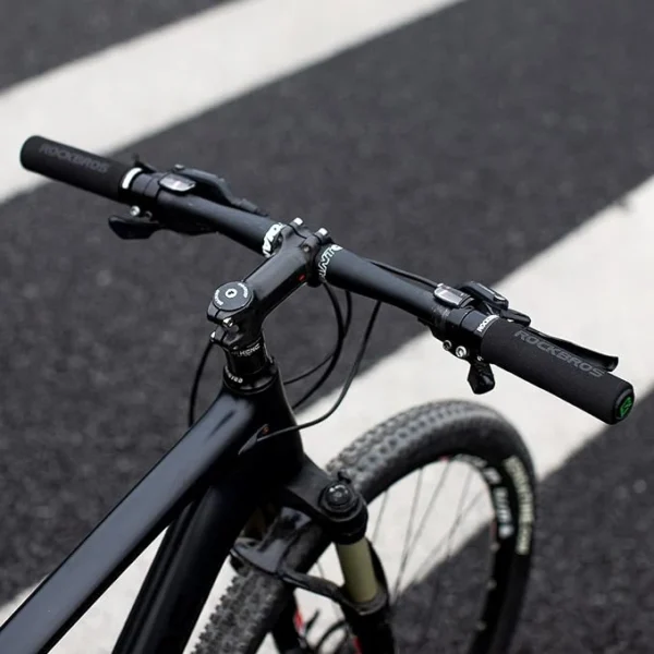 Rockbros BT1001BKRD sponge bicycle handlebar grips - black and redeng