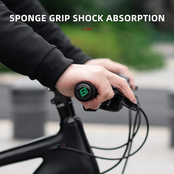 Rockbros BT1001BKRD sponge bicycle handlebar grips - black and redeng