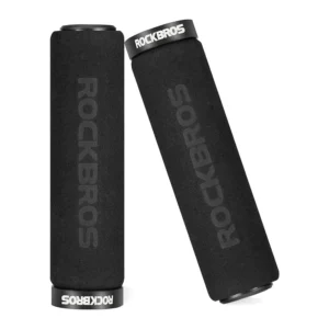 Rockbros BT1001BKBK sponge bicycle handlebar grips - blackeng