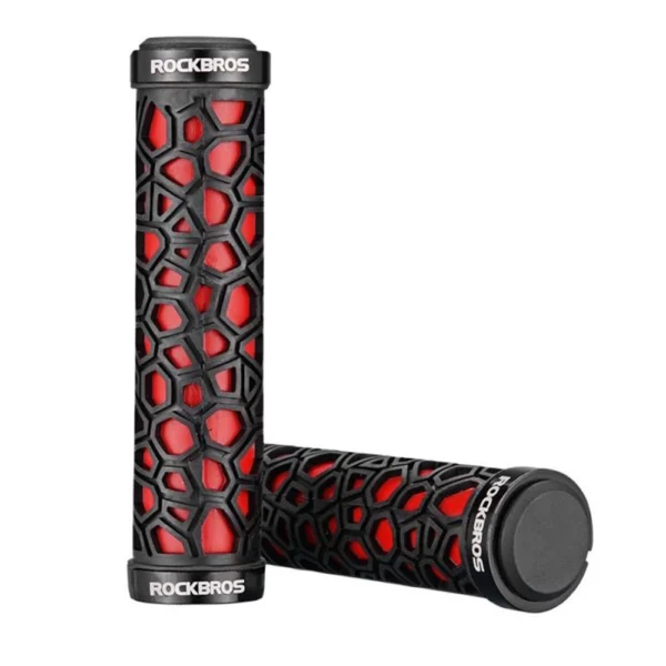 Rockbros 2017-14ARD bicycle grips - black and redeng