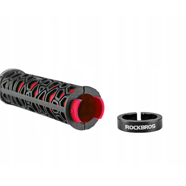 Rockbros 2017-14ARD bicycle grips - black and redeng