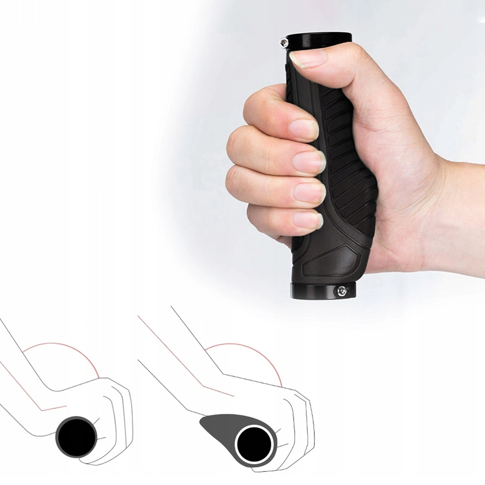 Rockbros BT1802BK bicycle grips - blackeng