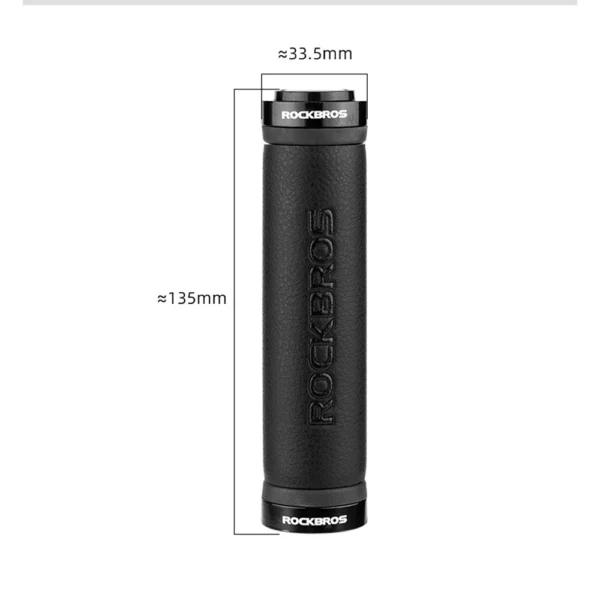 Rockbros 40210003001 microfiber bicycle handlebar grips - blackeng