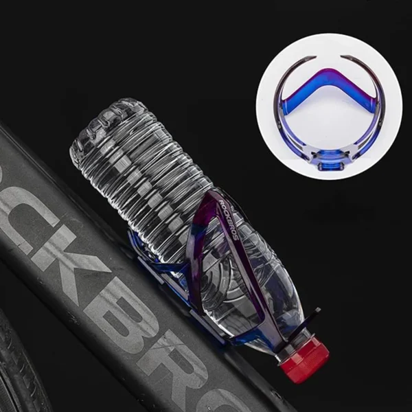 Rockbros FK338 bicycle holder for water bottle - blue and purpleeng