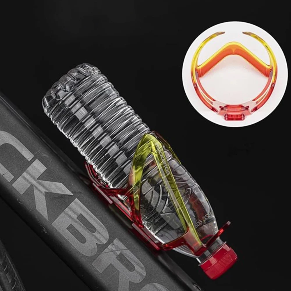 Rockbros FK338 bicycle holder for water bottle - red and yelloweng