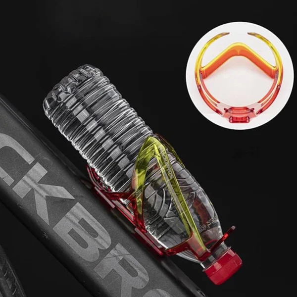 Rockbros FK338 bicycle holder for water bottle - red and yelloweng