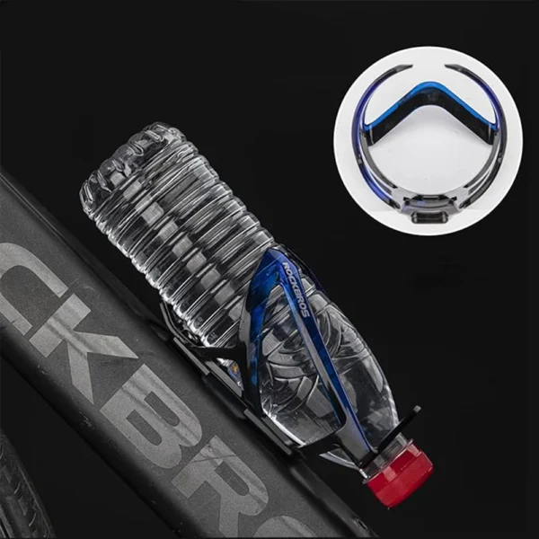 Rockbros FK338 bicycle holder for water bottle - black and blueeng