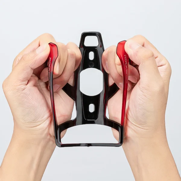 Rockbros FK338 bicycle holder for water bottle - black and redeng