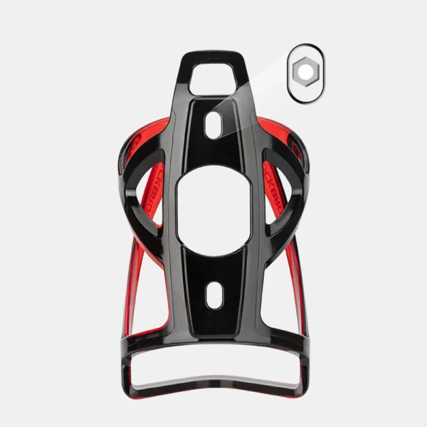 Rockbros FK338 bicycle holder for water bottle - black and redeng