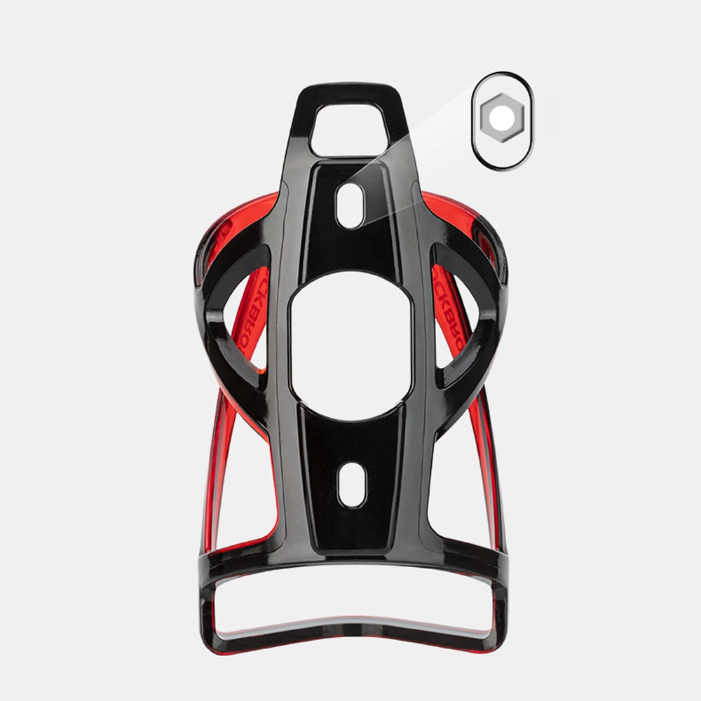 Rockbros FK338 bicycle holder for water bottle - black and redeng