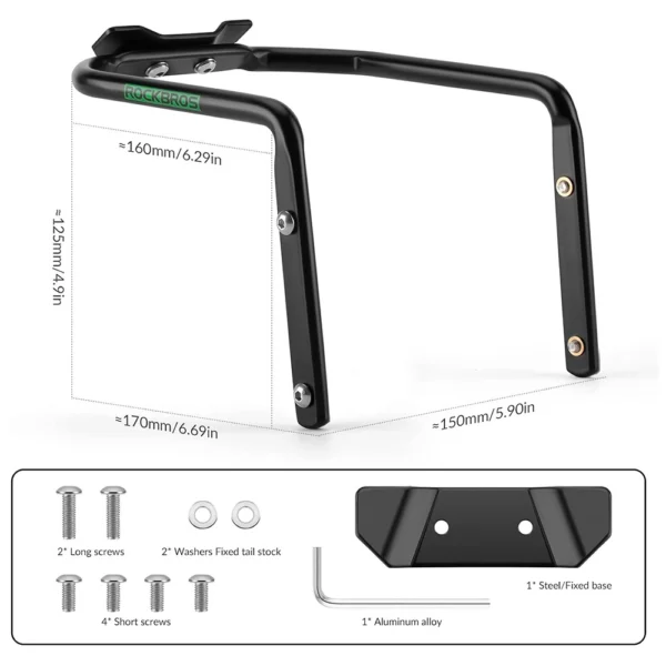 Rockbros Multifunctional Bracket 31210013001 Saddle Bag Stabilizer - Blackeng