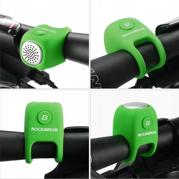 Rockbros CB1709GN electronic bicycle bell - greeneng