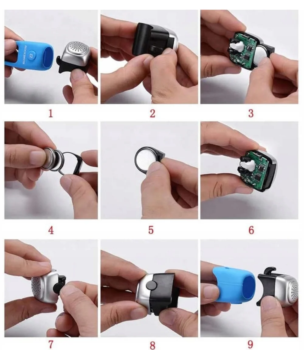 Rockbros CB1709BK electronic bicycle bell - blackeng