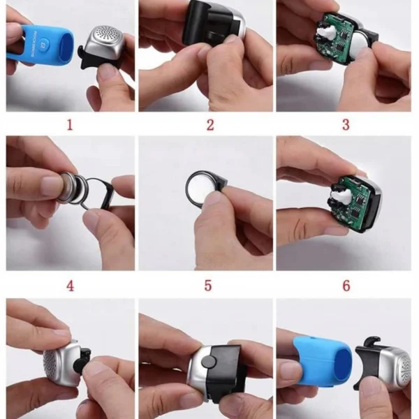 Rockbros CB1709BK electronic bicycle bell - blackeng