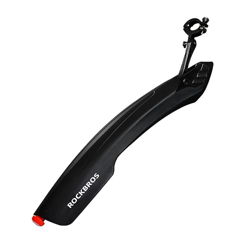 Rockbros DNB8001 mudguard with red LED light - blackeng