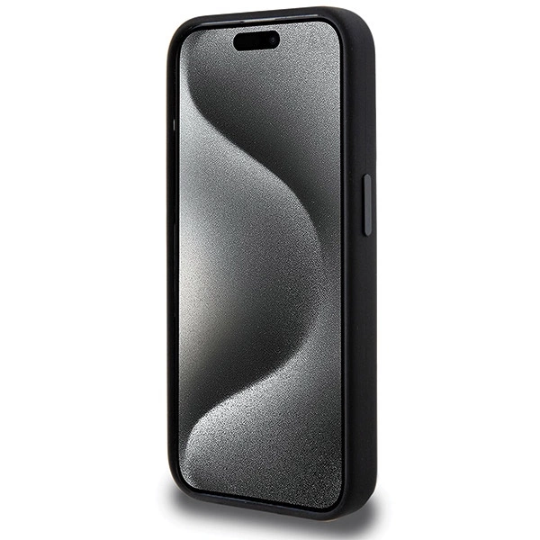 AMG Silicone Large Rhombuses Pattern MagSafe case for iPhone 15 Pro - blackeng