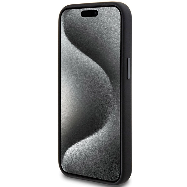 AMG Silicone Large Rhombuses Pattern MagSafe Case for iPhone 15 Plus / 14 Plus - Blackeng
