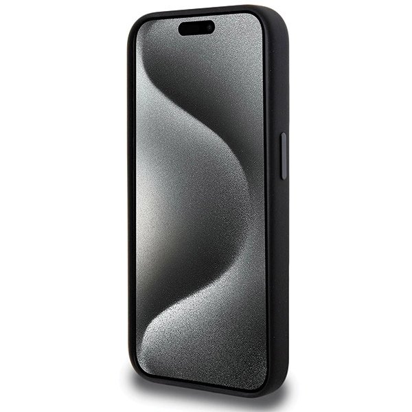 AMG Silicone Carbon Pattern MagSafe case for iPhone 15 Pro Max - blackeng