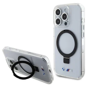 BMW Ring Stand M Collection MagSafe case for iPhone 15 Pro Max - transparenteng