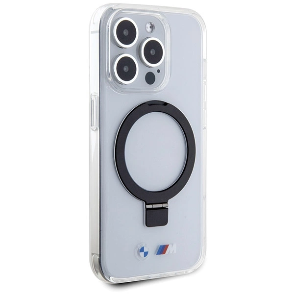 BMW Ring Stand M Collection MagSafe case for iPhone 15 Pro Max - transparenteng