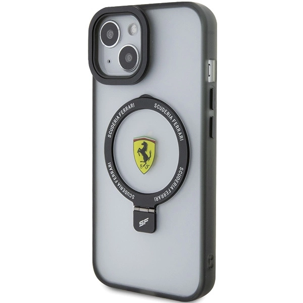Ferrari Ring Stand 2023 Collection MagSafe Case for iPhone 15 Plus / 14 Plus - Blackeng