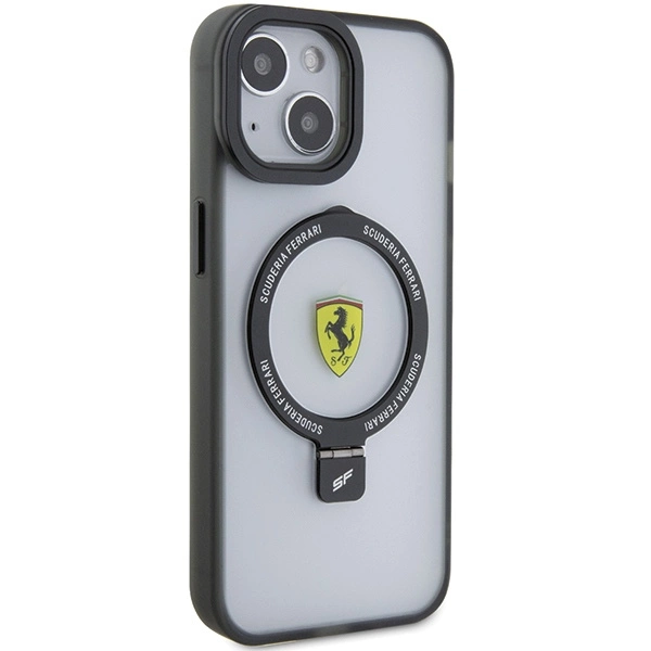 Ferrari Ring Stand 2023 Collection MagSafe Case for iPhone 15 Plus / 14 Plus - Blackeng