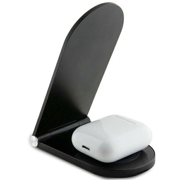 Ferrari Printed Logo MagSafe foldable 2in1 15W inductive charger - blackeng