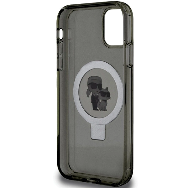 Karl Lagerfeld Ring Stand Karl&Choupette MagSafe case for iPhone 11 / Xr - blackeng
